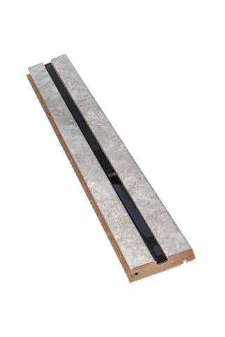 Capat Start Mdf Gri Concrete Oglinda Neagra